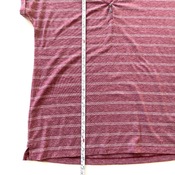 Kuhl Womens Lisette Short Sleeve V-Neck Henley Shirt Size M Striped Tee UPF 50+ - Picture 13 of 15